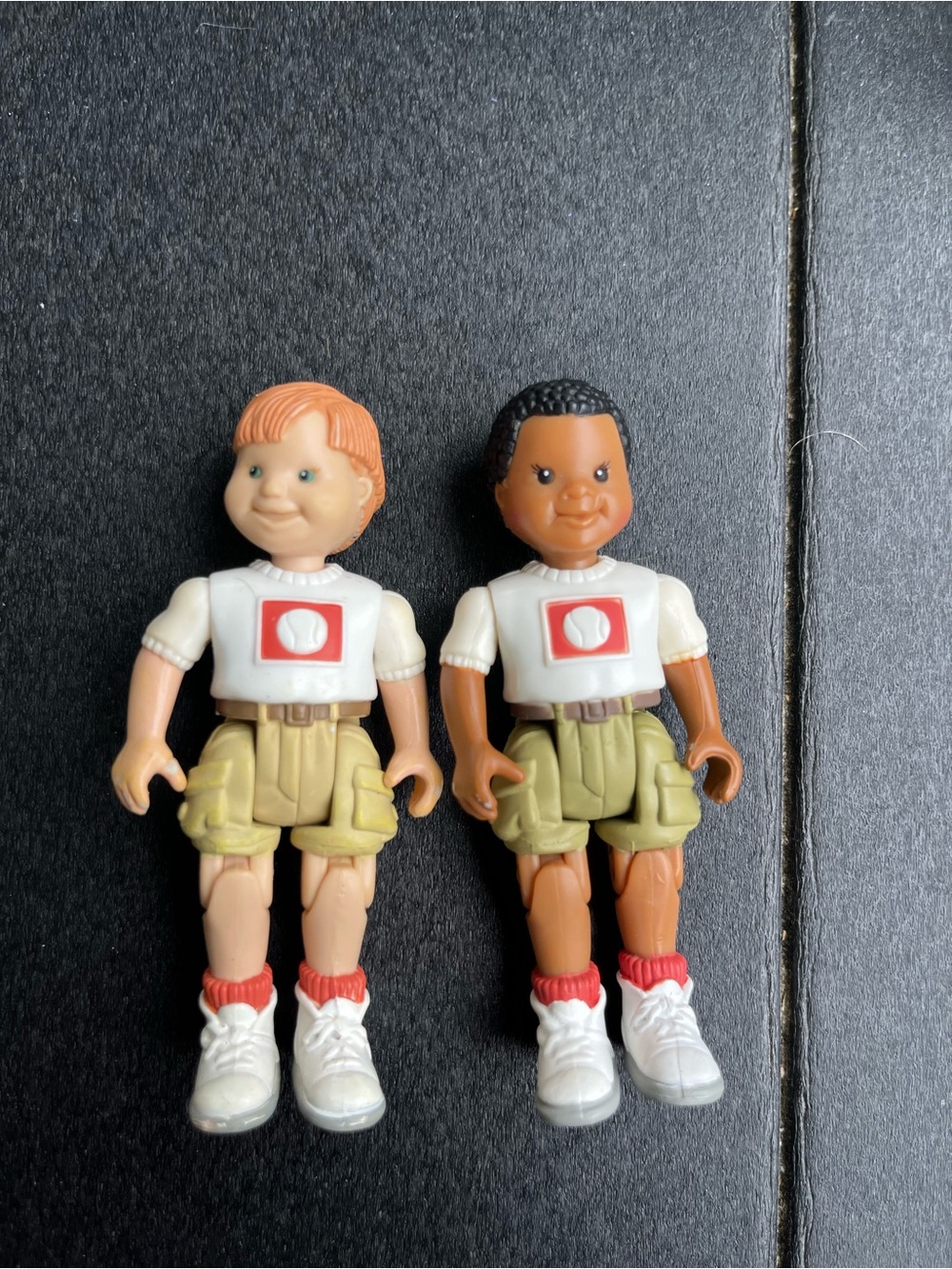 Vintage 1998 Fisher Price Kids Figure Set of 2 boys
